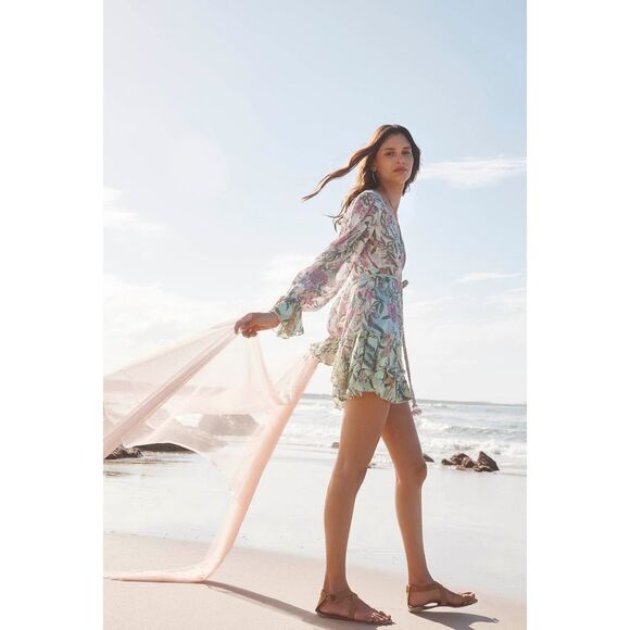 HEMANT & NANDITA floral mini dress Small - Picture 3 of 10